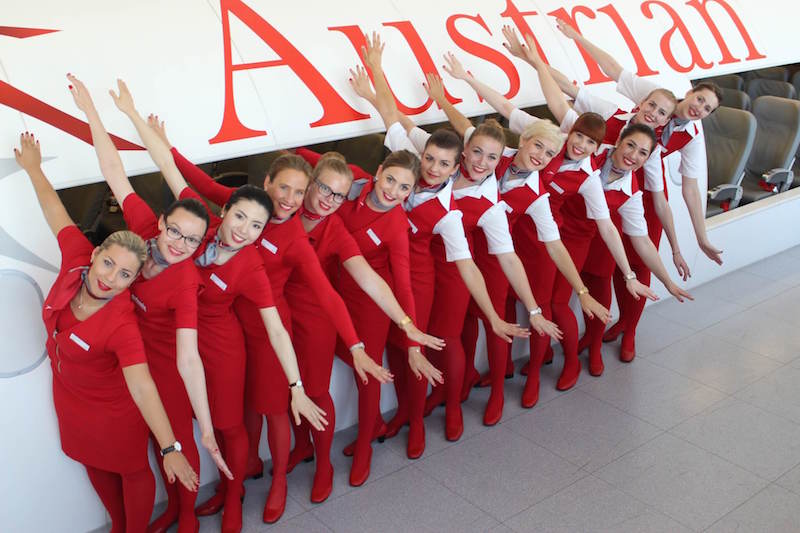Austrian Airlines stewardess
